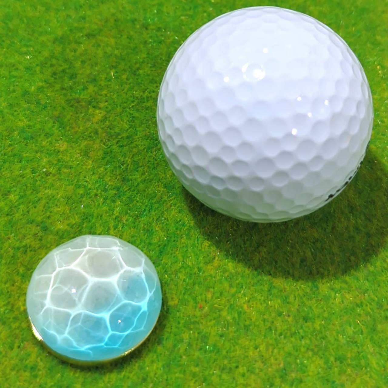 ★３月～価格変更★行かない日にも眺めてほしい 海色minamoのボールマーカーネックレスタイプ