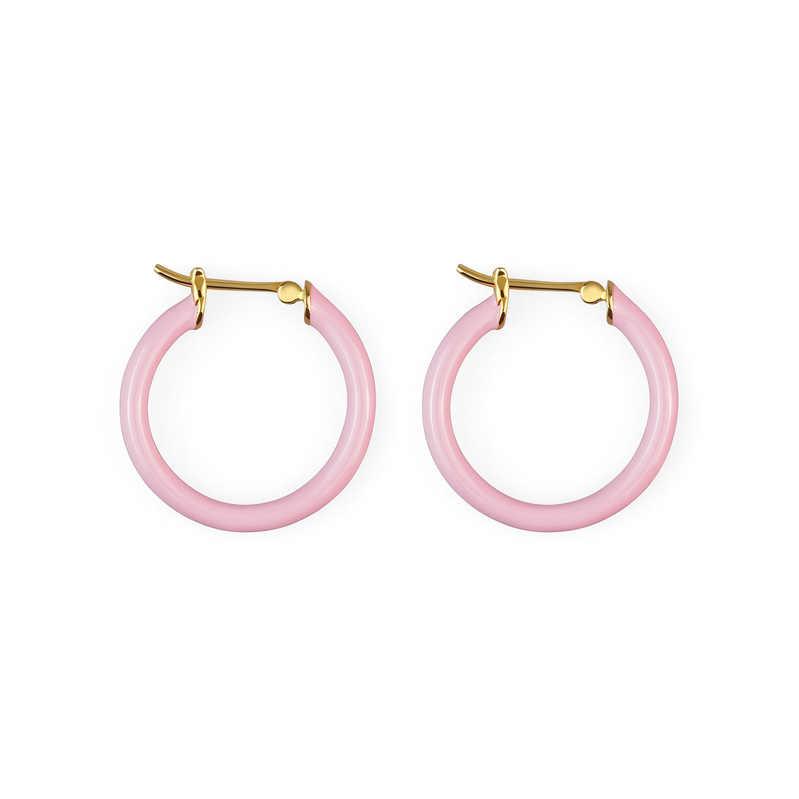 キャンデーカラーエナメル焼きフープピアスM 即発送可 26-01-24