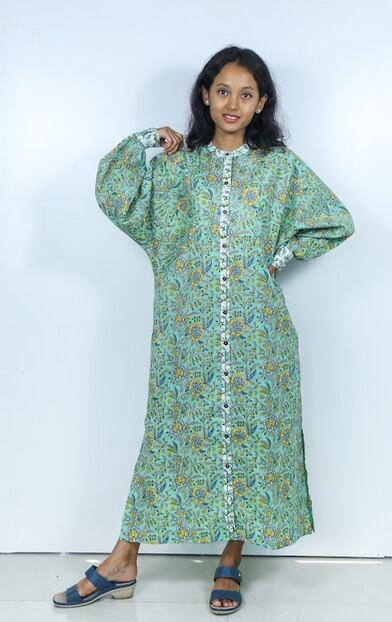 変形シャツワンピース