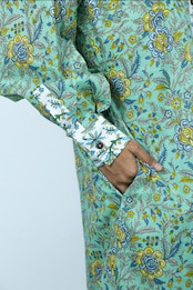 変形シャツワンピース