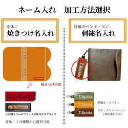 栃木レザー システム手帳 A5 英字新聞柄 ルート66 名入れ 対応可 ギフトBOX付 お祝い プレゼント 8枚目の画像