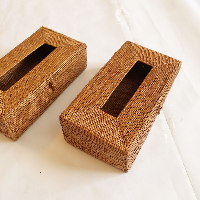 【当日発送OK】アタ 伝統工芸 アタ製品 ティッシュケース ティッシュ ボックス カバー 収納 カゴ B-0256