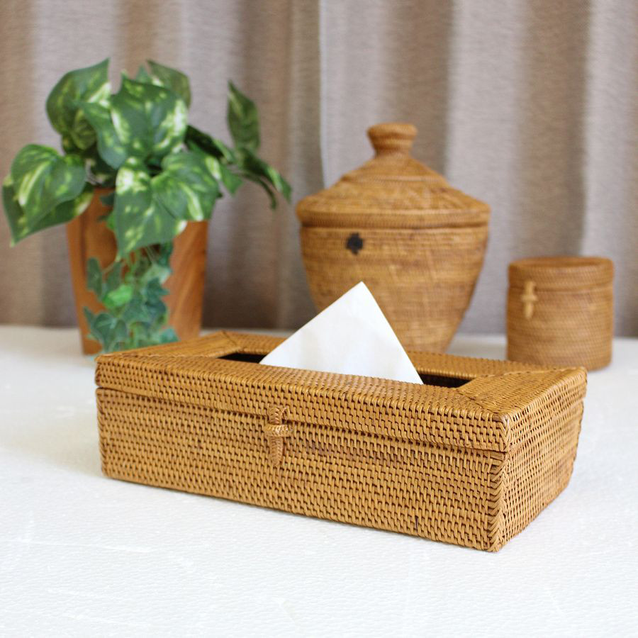 【当日発送OK】アタ 伝統工芸 アタ製品 ティッシュケース ティッシュ ボックス カバー 収納 カゴ B-0256