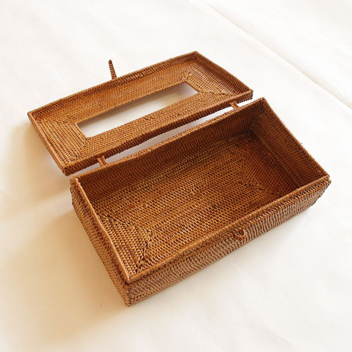 【当日発送OK】アタ 伝統工芸 アタ製品 ティッシュケース ティッシュ ボックス カバー 収納 カゴ B-0256