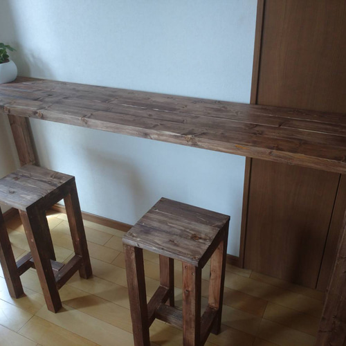 オーダーメイド】180カウンターテーブル ミシン台 ウォールナット