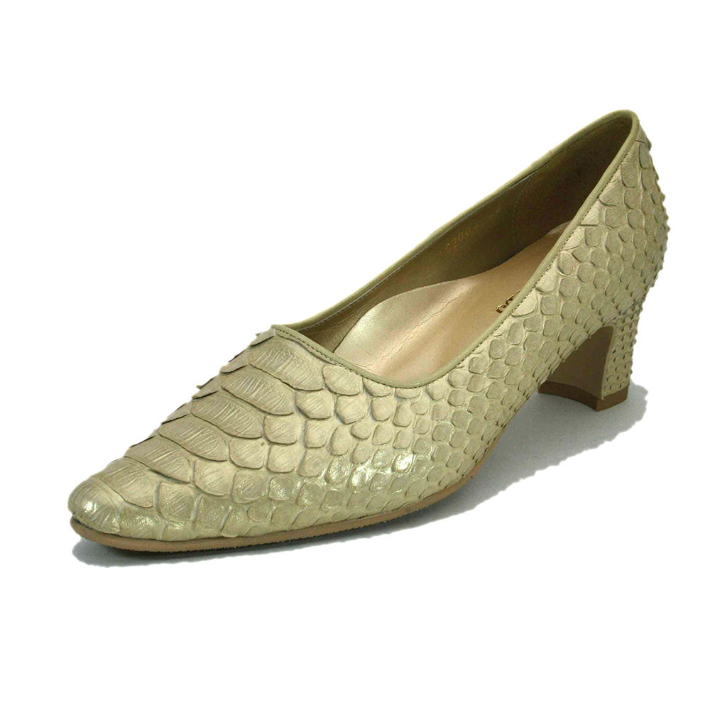 LC2003 ポインテッドトゥ パンプス パイソン 21.5~25cm 選べるヒール高 受注生産