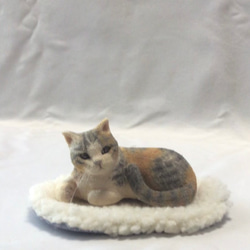 猫だって端午の節句 こいのぼりに乗った猫 江戸縮緬 その他置物 ねこ