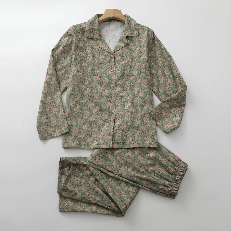 春用 秋用 長袖 パジャマ 前開き 部屋着 敏感肌 プレゼント 贈り物