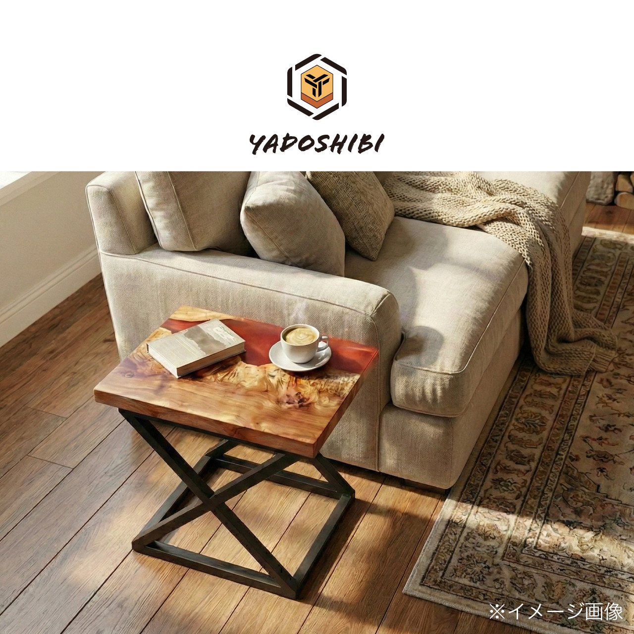 《一点物》【レジンサイドテーブル】 サクラレッド | 水目桜 瘤杢