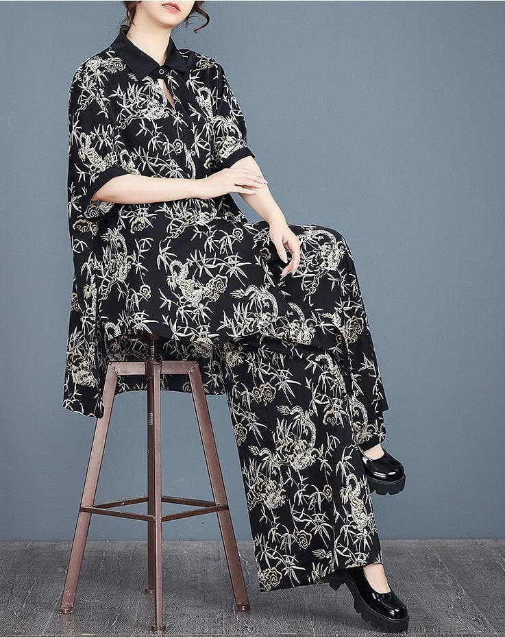 大きいサイズ レディース セットアップ　パンツ　春夏 秋 新品 半袖