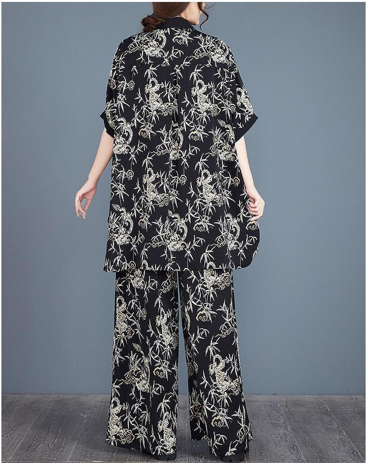 大きいサイズ レディース セットアップ　パンツ　春夏 秋 新品 半袖