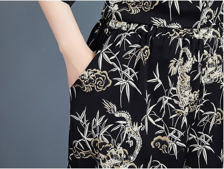 大きいサイズ レディース セットアップ　パンツ　春夏 秋 新品 半袖