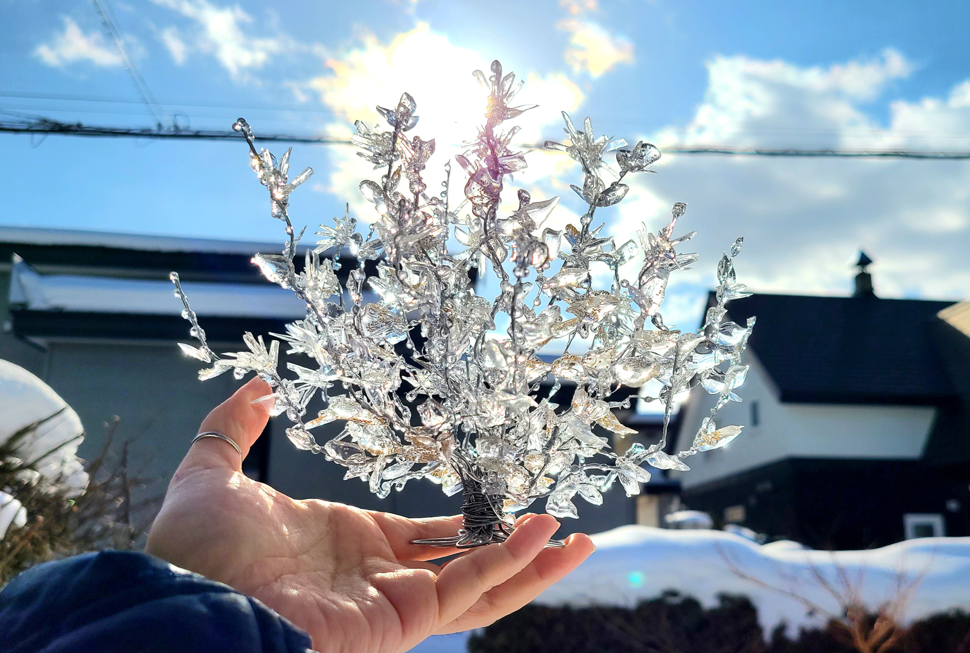 溶けない氷/宝石氷花　Lサイズ【受注生産】