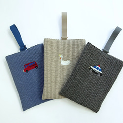 【個人化訂製，5天內出貨】刺繡三件套幼兒園和小學入學典禮用品（警車） 第3張的照片