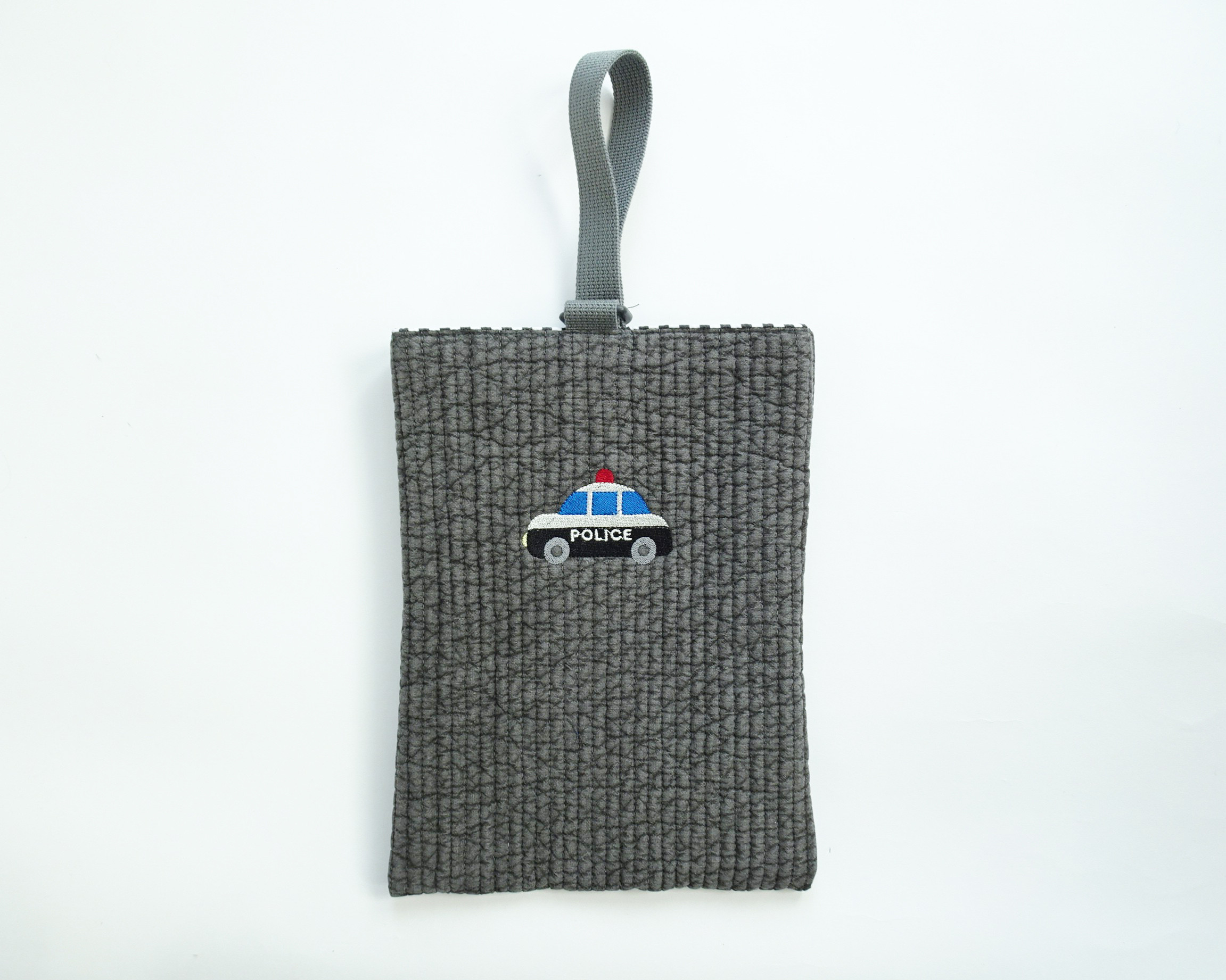 【名入れ可、5日以内発送】刺繍入園、入学3点セット〈パトカー〉