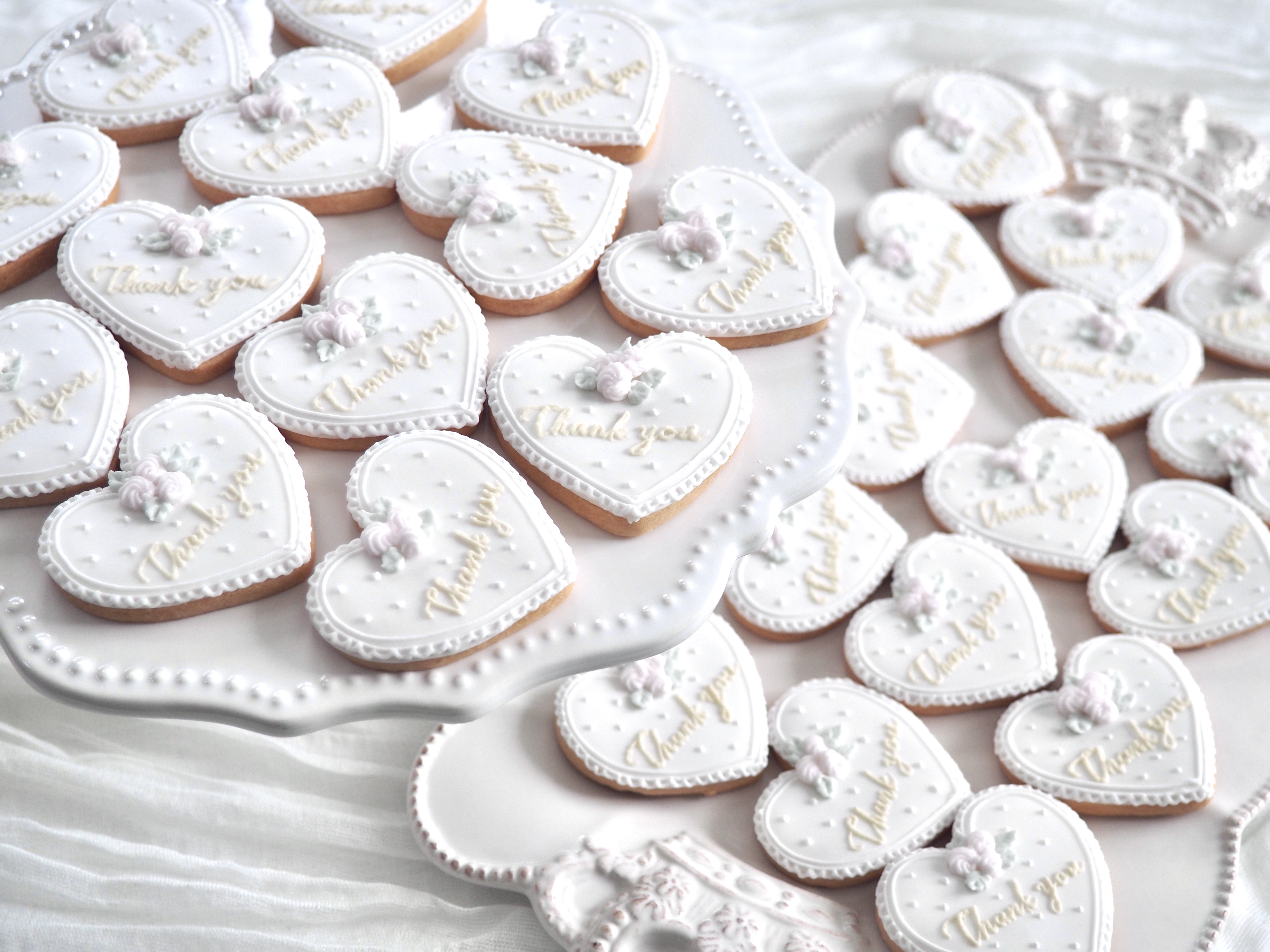 結婚式プチギフト♡アイシングクッキー【10個セット、リボンラッピング】