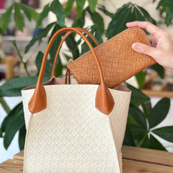 軽くてたくさん入る本革ダブルフェイスの『Cala millor カラミラー』トートバッグ 6枚目の画像