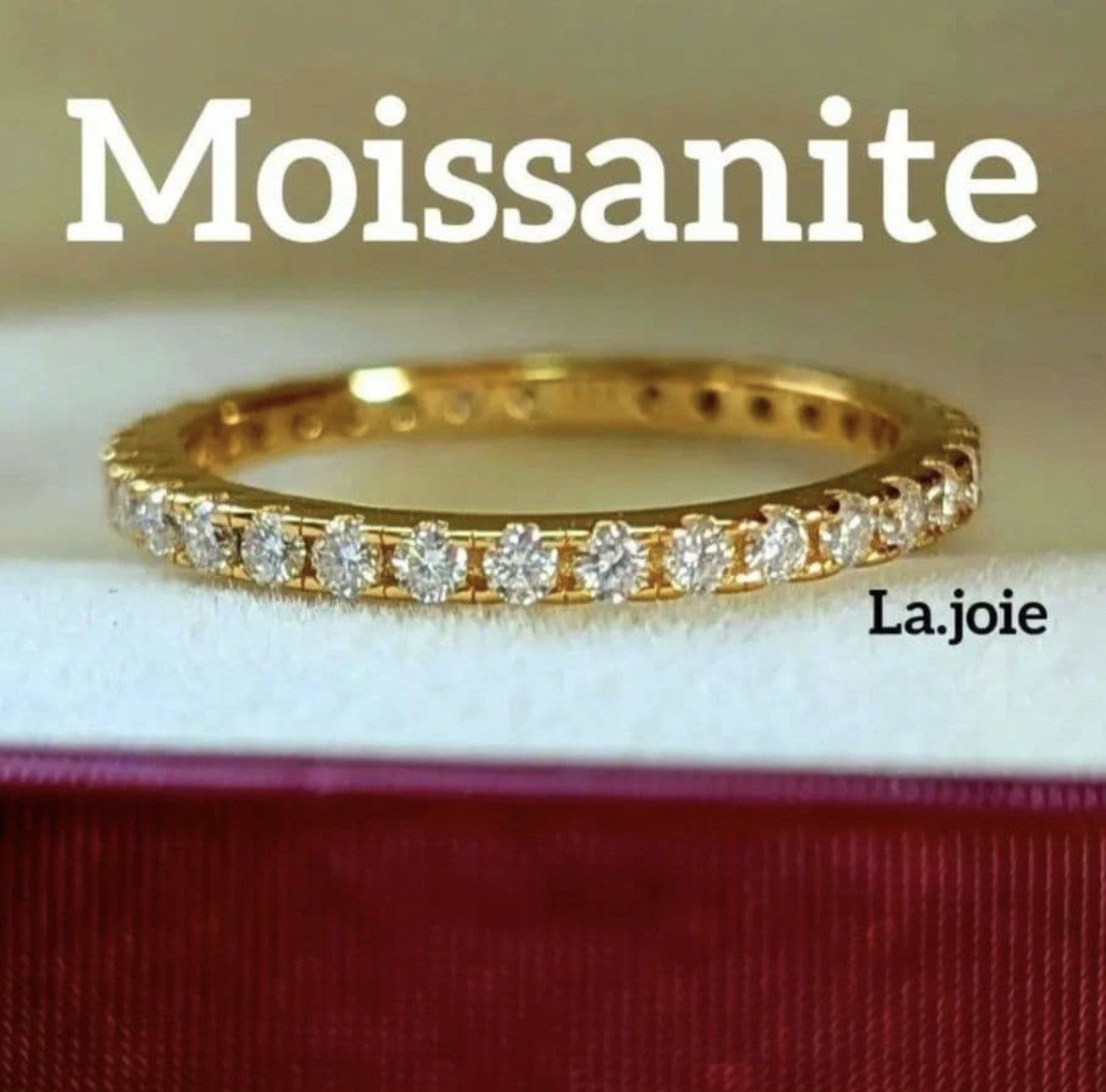 最高品質 モアサナイト フルエタニティ 2mm リング