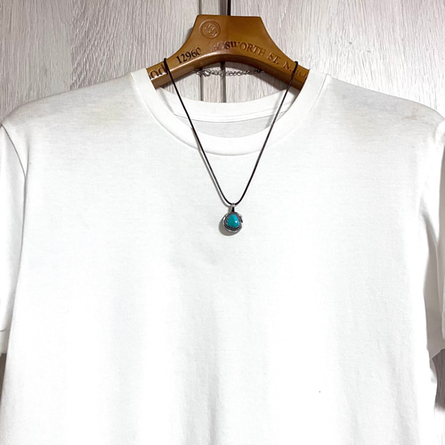 ロイストン ターコイズ ヴィンテージコイン シルバー ネックレス