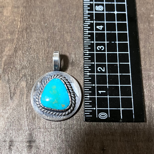 ロイストン ターコイズ ヴィンテージコイン シルバー ネックレス