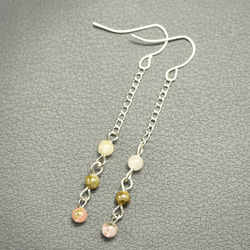 カーネリアンのゆらゆらロングピアス 340 ピアス（フック・チェーン