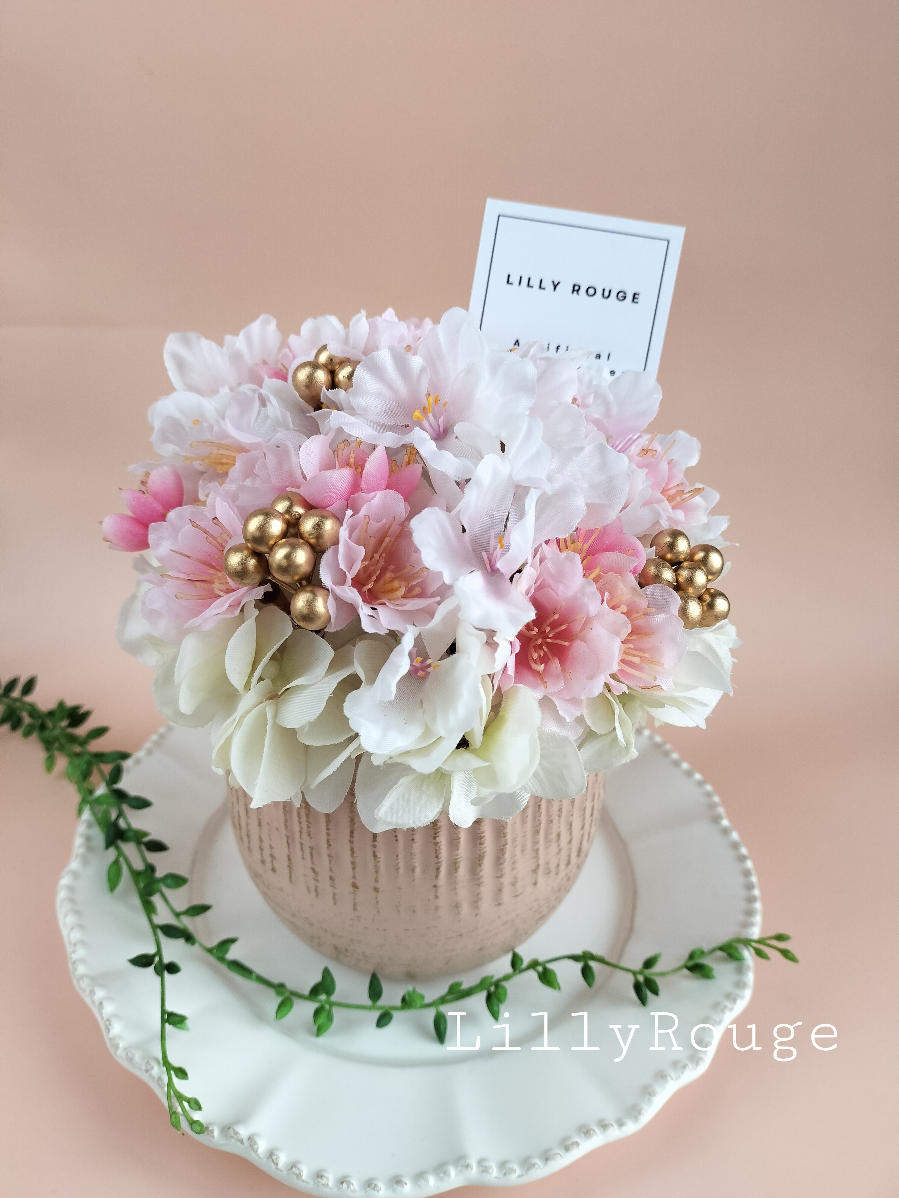 ＊*2026年春新作*＊桜 コロンと可愛い アーティフィシャルフラワーアレンジ