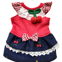 再販/いちごちゃんワンピース・Koguma dress・犬服 ペット服