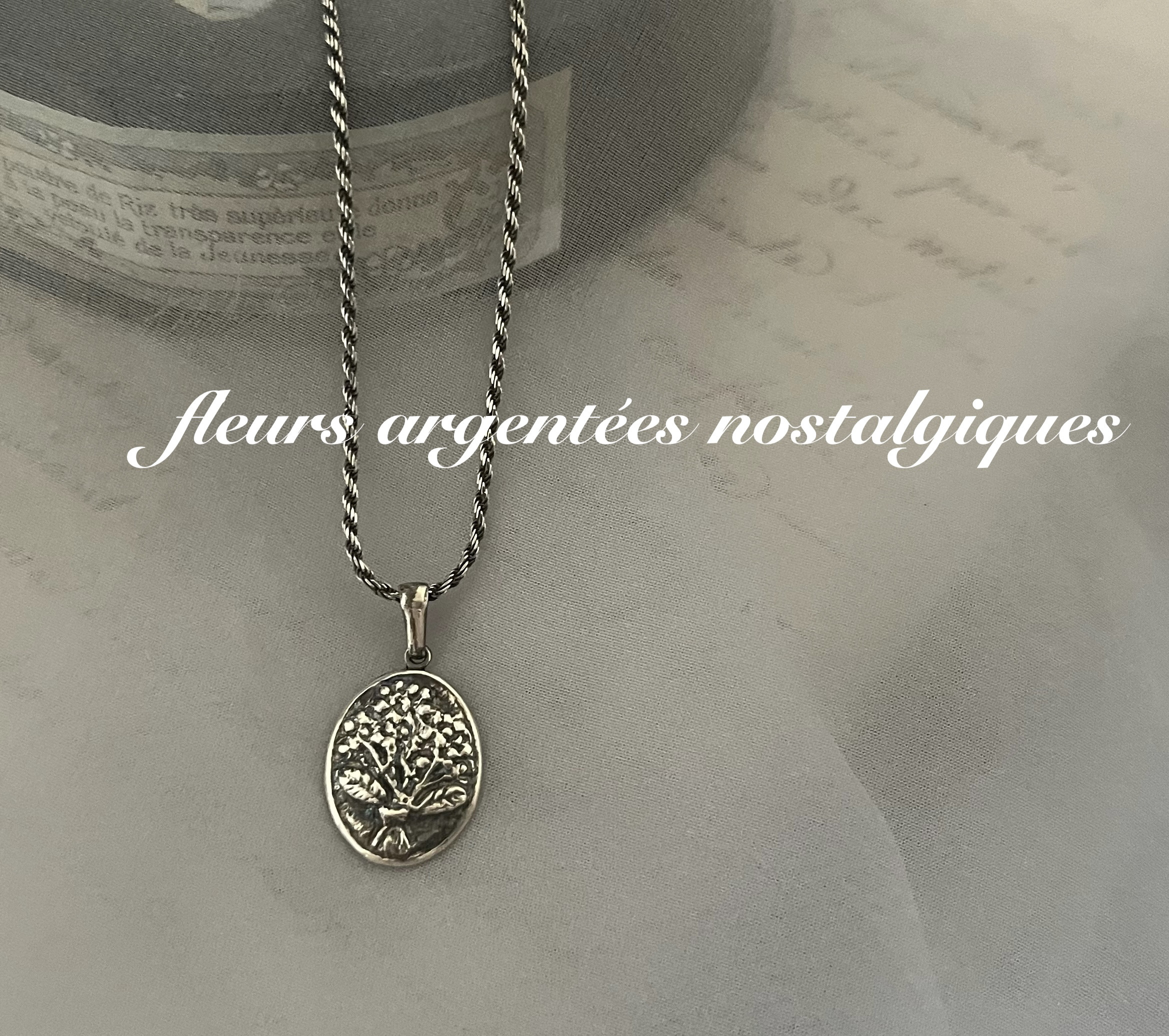 Pure Silverミモザブーケペンダント