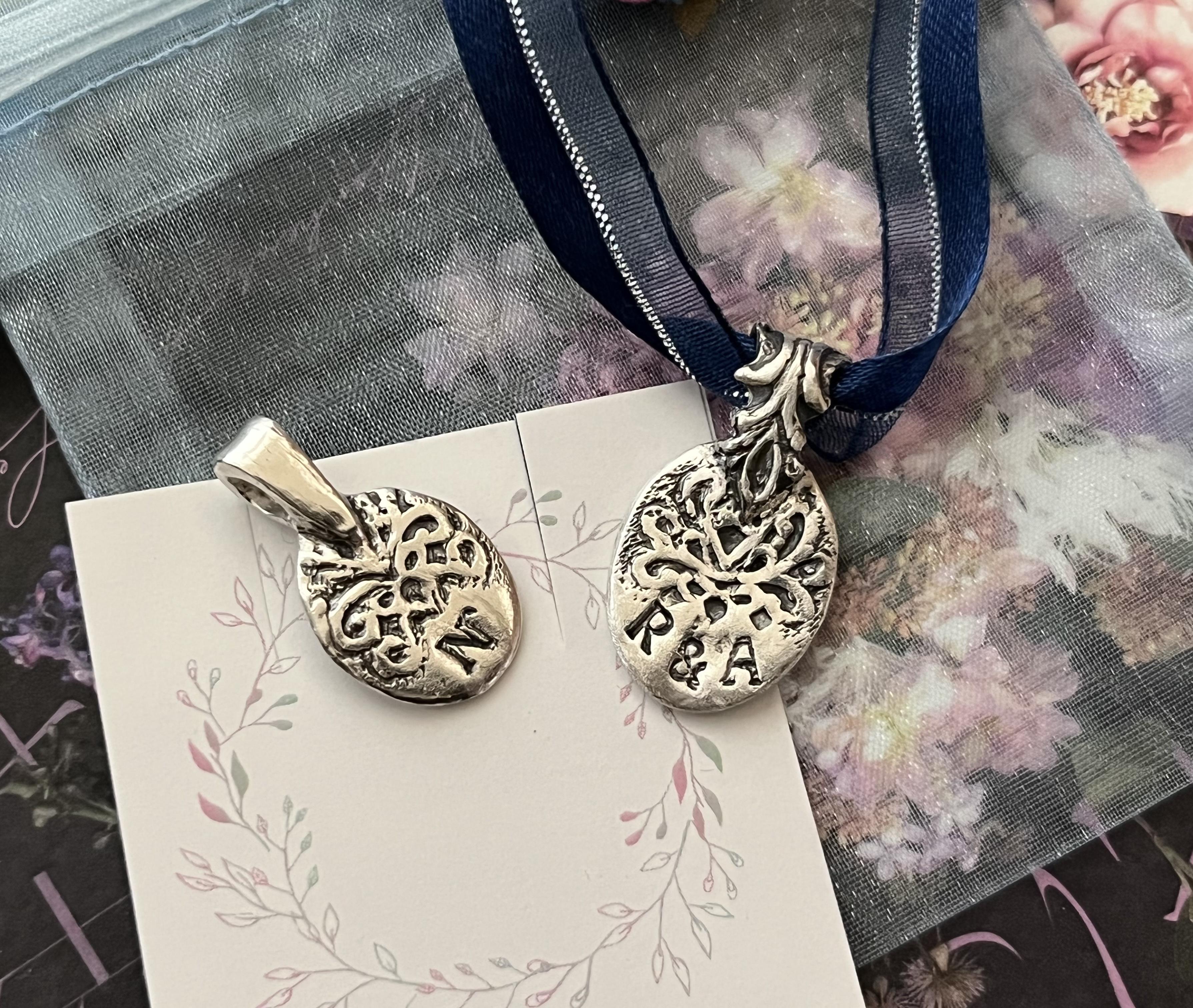 Pure Silver すずらんペンダント ミニチェーン付き