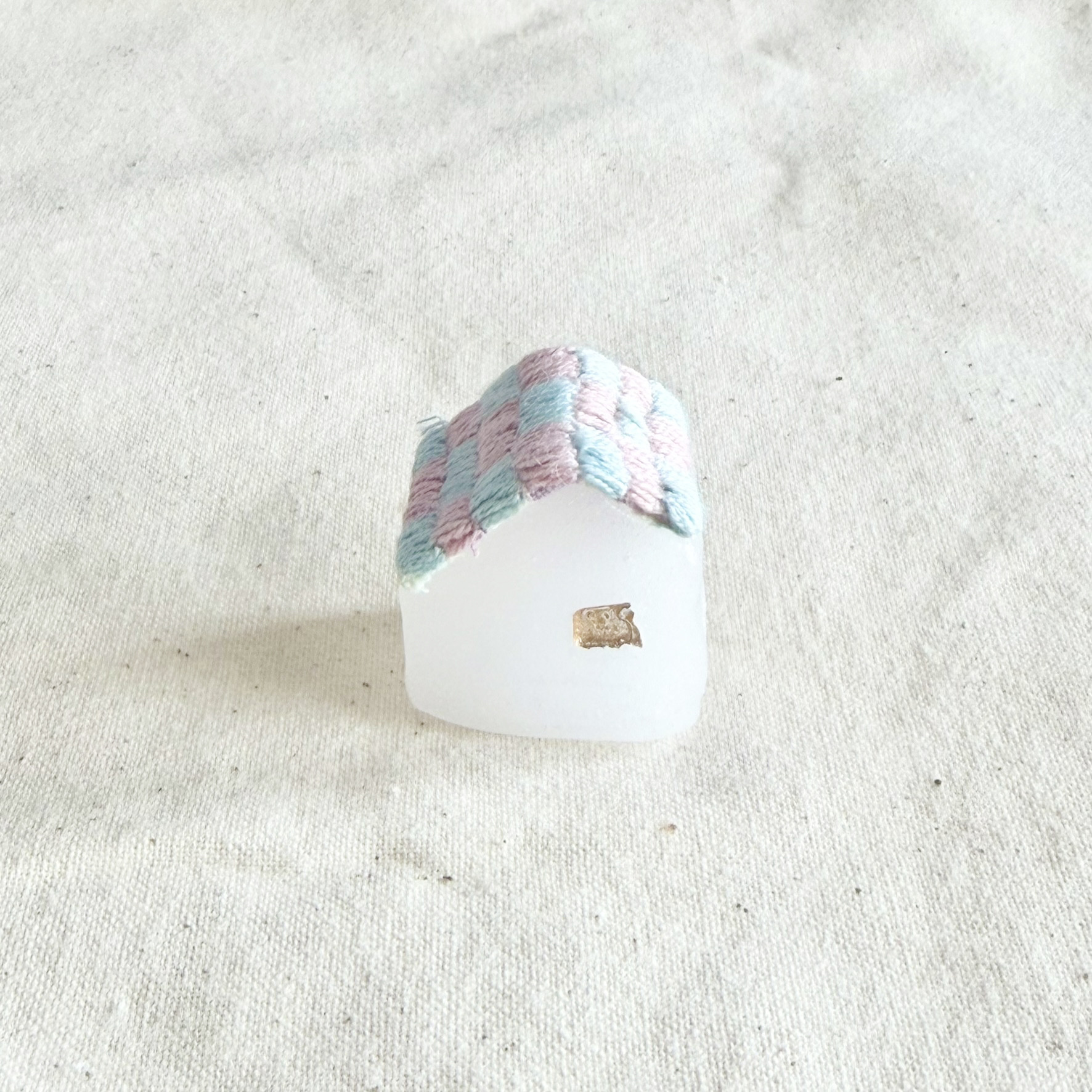「おかえり」 | 手作りガラス×草木染めのちいさなオブジェ | 帰る場所を感じるインテリアギフト