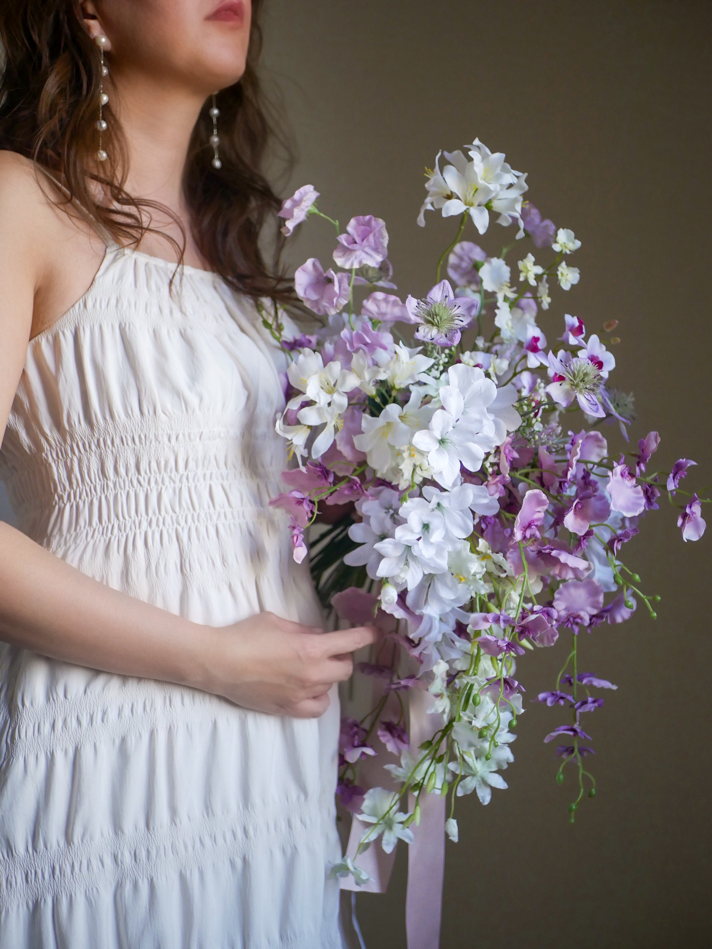 【ウェディングブーケ】ふんわり優雅な春色ナチュラルブーケ｜ウェディング・前撮り・フォト