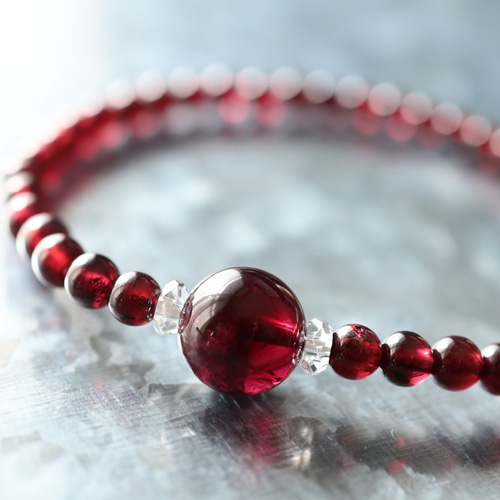 ☆スーパープレミアムブレス☆ロードライトガーネット：10ミリ