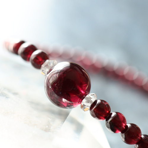 ☆スーパープレミアムブレス☆ロードライトガーネット：10ミリ