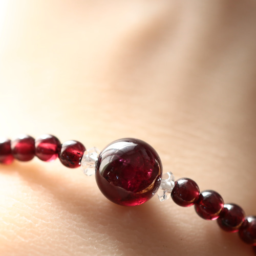 ☆スーパープレミアムブレス☆ロードライトガーネット：10ミリ