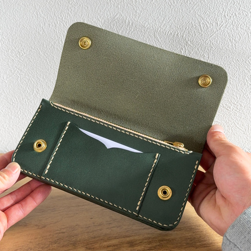 栃木レザー サドルレザー トラッカーウォレット 42talon 長財布 twin