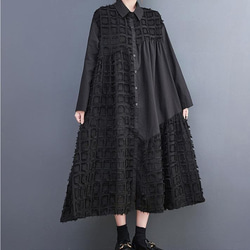 大きいサイズ 新品 秋冬 プリーツ サロペットスカート黒 ゆったり