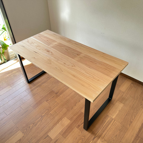 オーダー商品】【幅165x85】杉無垢材テーブル ダイニングテーブル