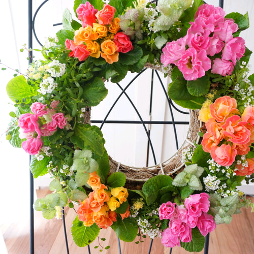 ボタニカル・ジュエルリース』ハンギングリース ハンギング 寄せ植え