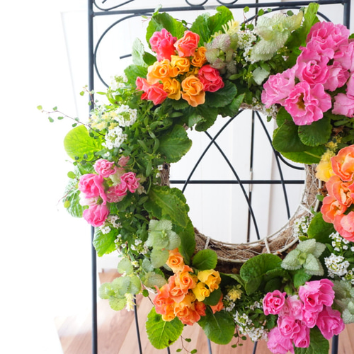 ボタニカル・ジュエルリース』ハンギングリース ハンギング 寄せ植え
