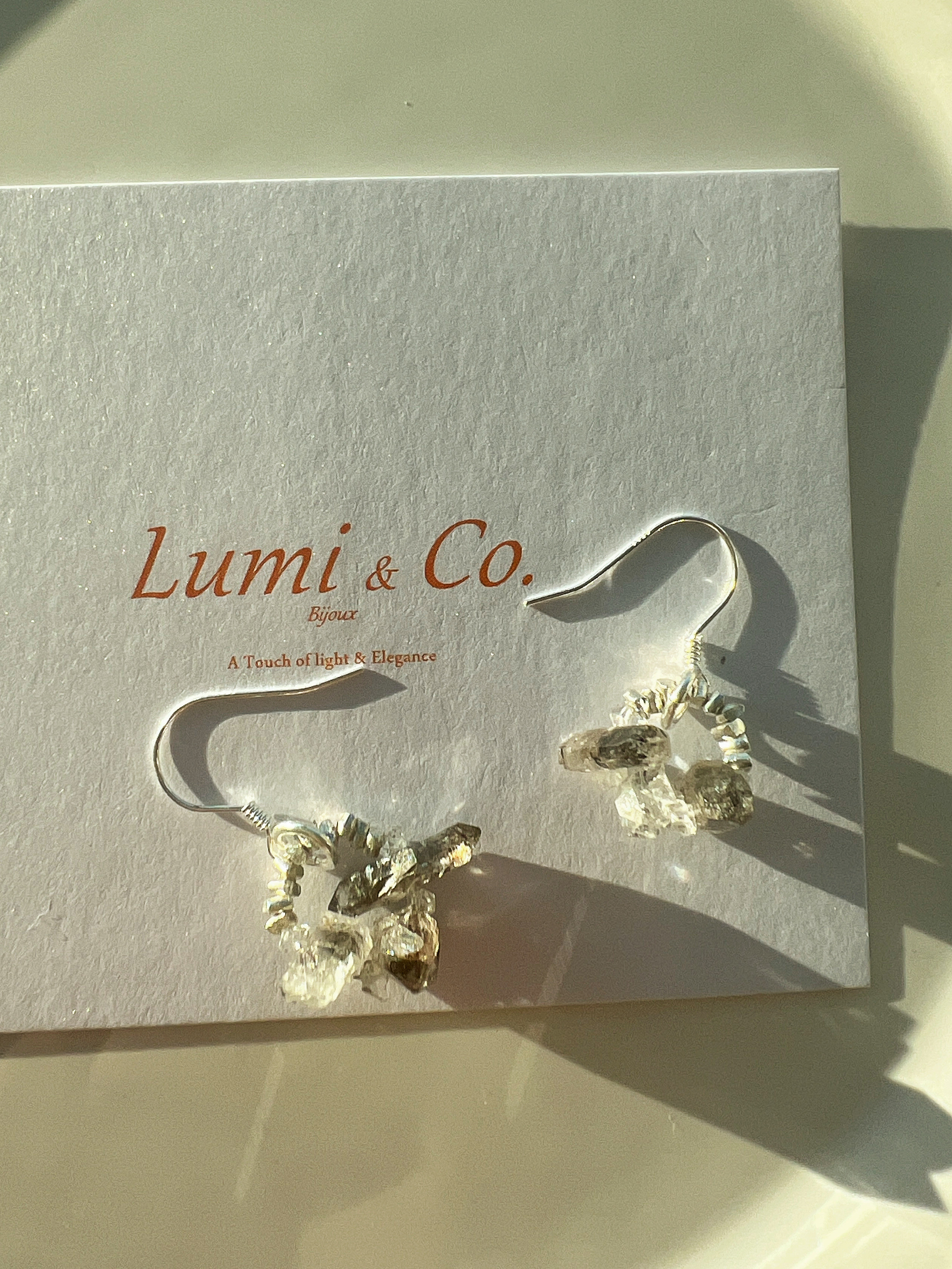 Cool Soul collection ユニセックスハーキマーダイヤsv925ピアス　イヤリング変更 (受注製作) 6,314円