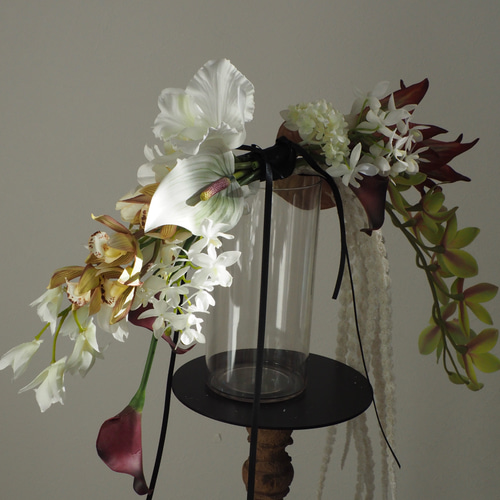 バレリーナブーケ(ブートニア付き) ウエディングブーケ アーティ