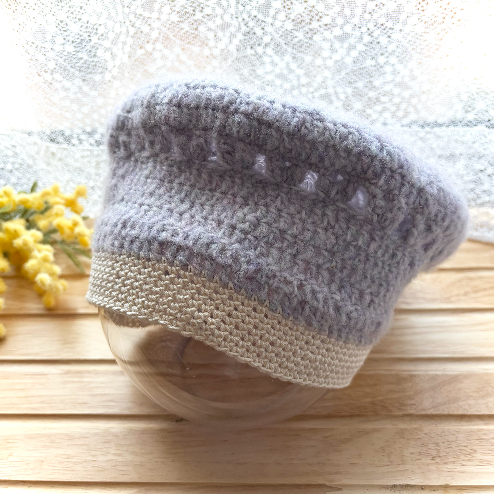 朝一番の香りを乗せて。パン屋さんみたいなふかふか帽子