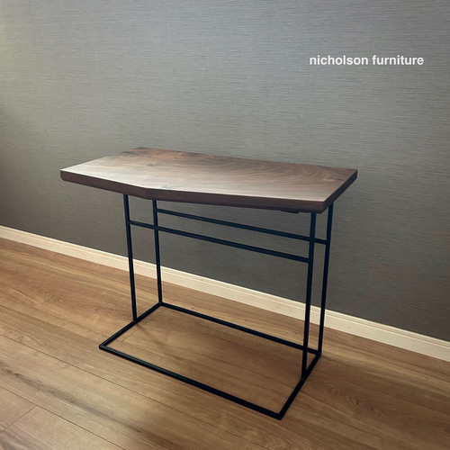 1点物作品 】サイドテーブル 一枚板ブラックウォールナット オリジナル