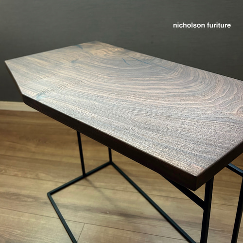 1点物作品 】サイドテーブル 一枚板ブラックウォールナット オリジナル