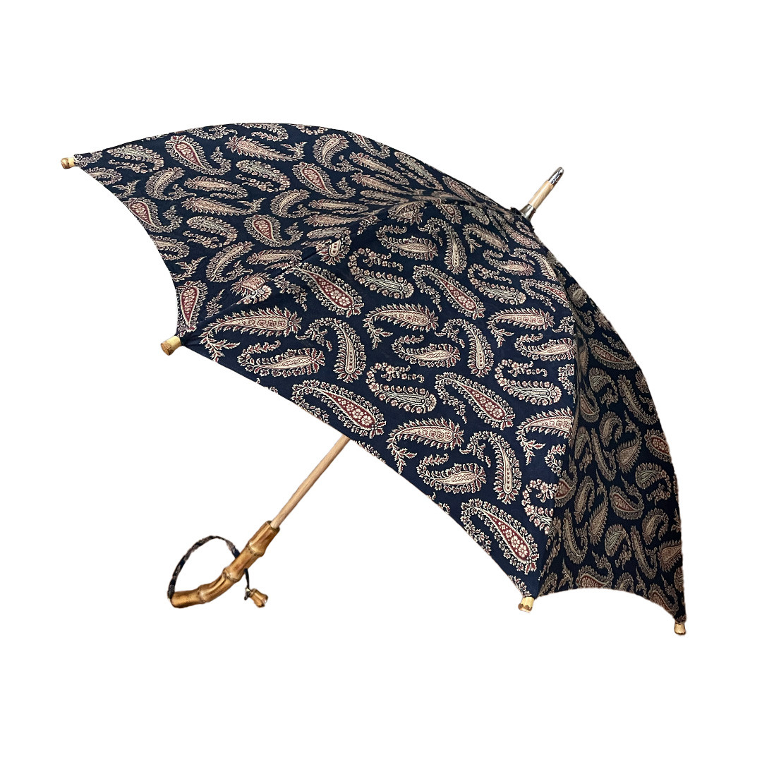 晴雨兼用傘/50cm CRASSIC PAISLEY navy