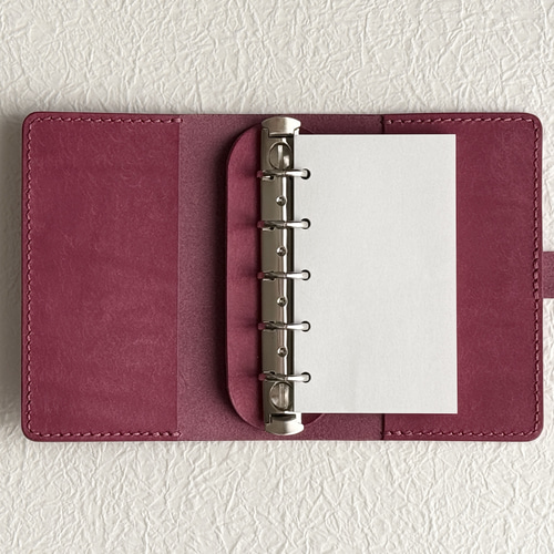 M5 システム手帳カバー / イタリアンレザー / リラ / マイクロ5 ミニ5