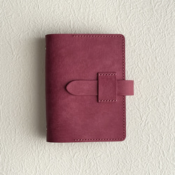 ミニ6 システム手帳カバー / イタリアンレザー / ピンク / ミニ6穴