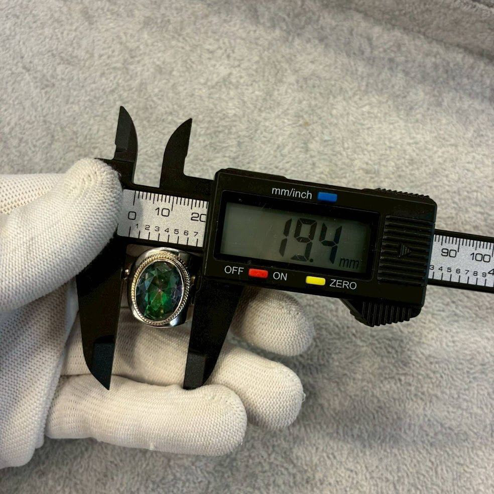 シルバー925 リング ミスティクトパーズ 14号 15号 16号 17号 18号 19号 サイズ調整可能 指輪