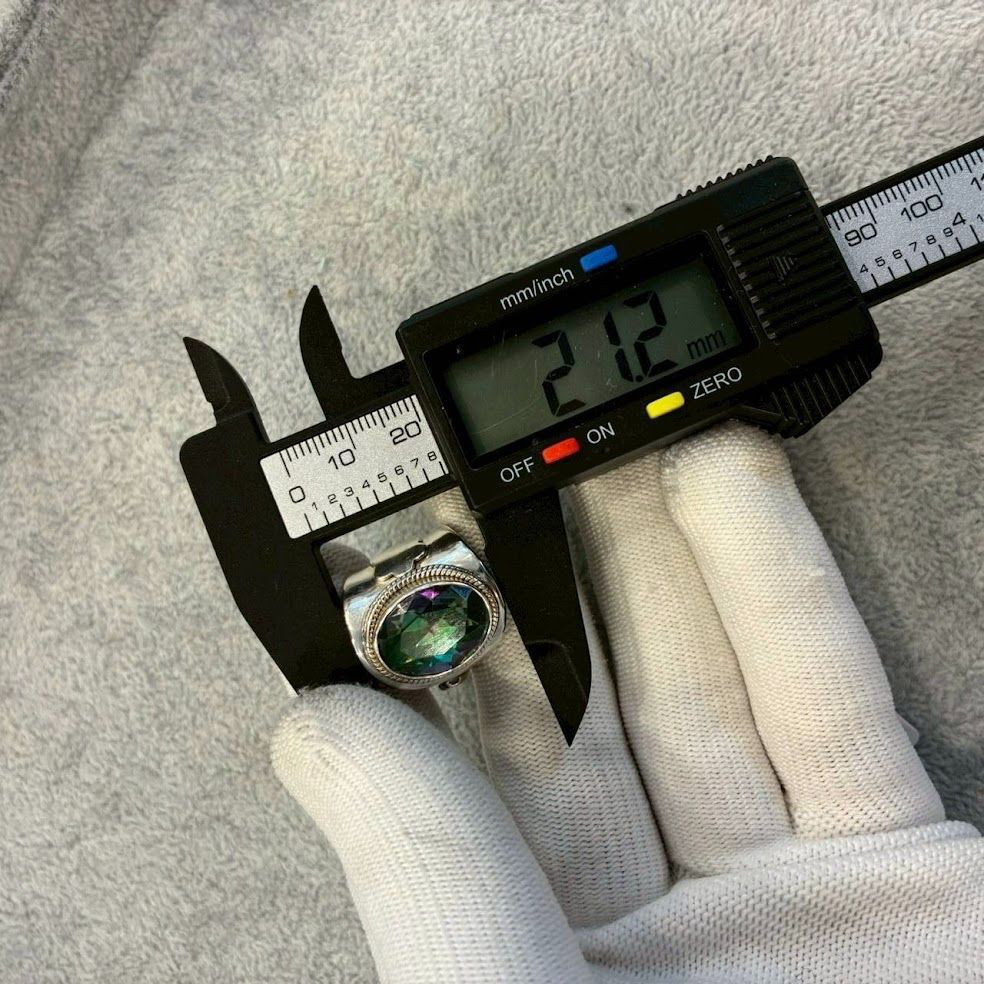 シルバー925 リング ミスティクトパーズ 14号 15号 16号 17号 18号 19号 サイズ調整可能 指輪