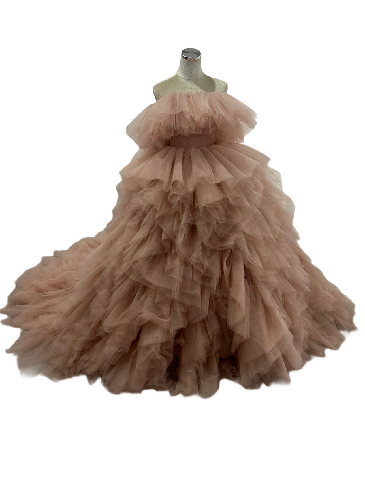 カラードレス ピンク 3ways もこもこドレス 編み上げ  プリンセスライン オフショルダー 憧れのドレス 花嫁